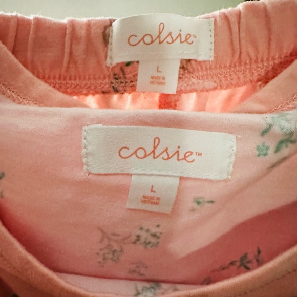 ✨COLSIE ✨ NWOT ❤️ PJ SET⭐️ LARGE - Picture 4 of 5